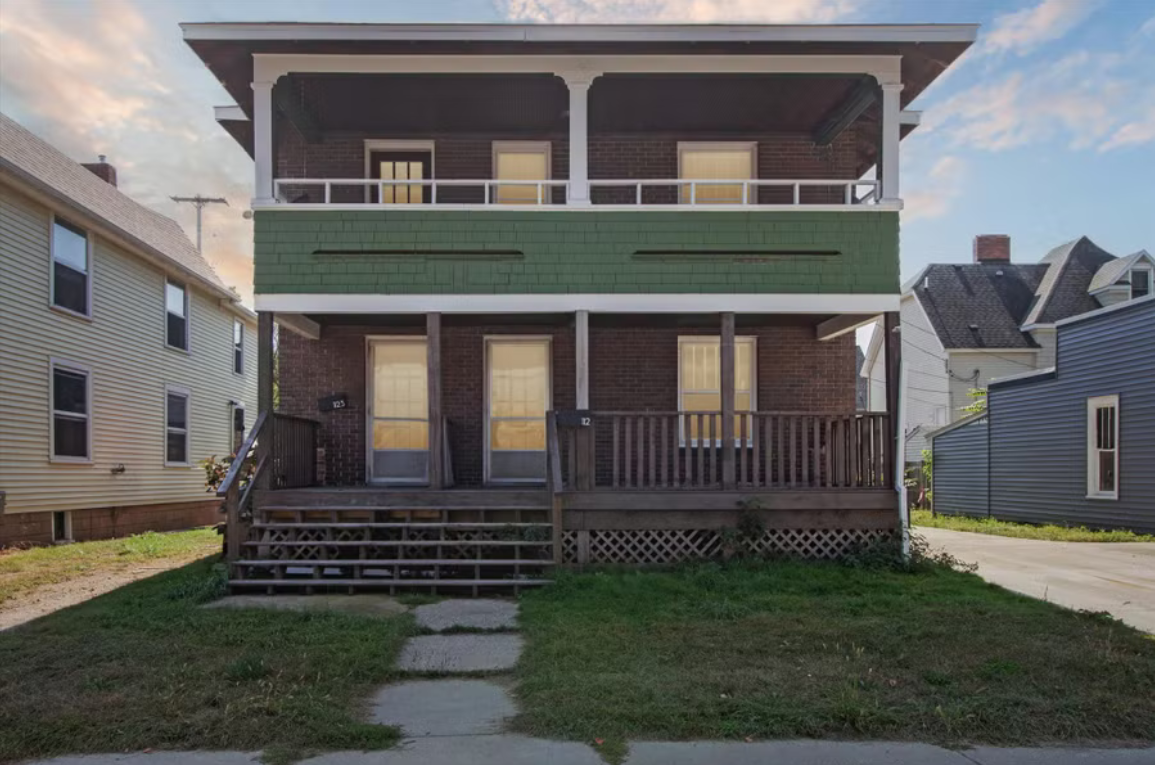 Michigan duplex rental home exterior